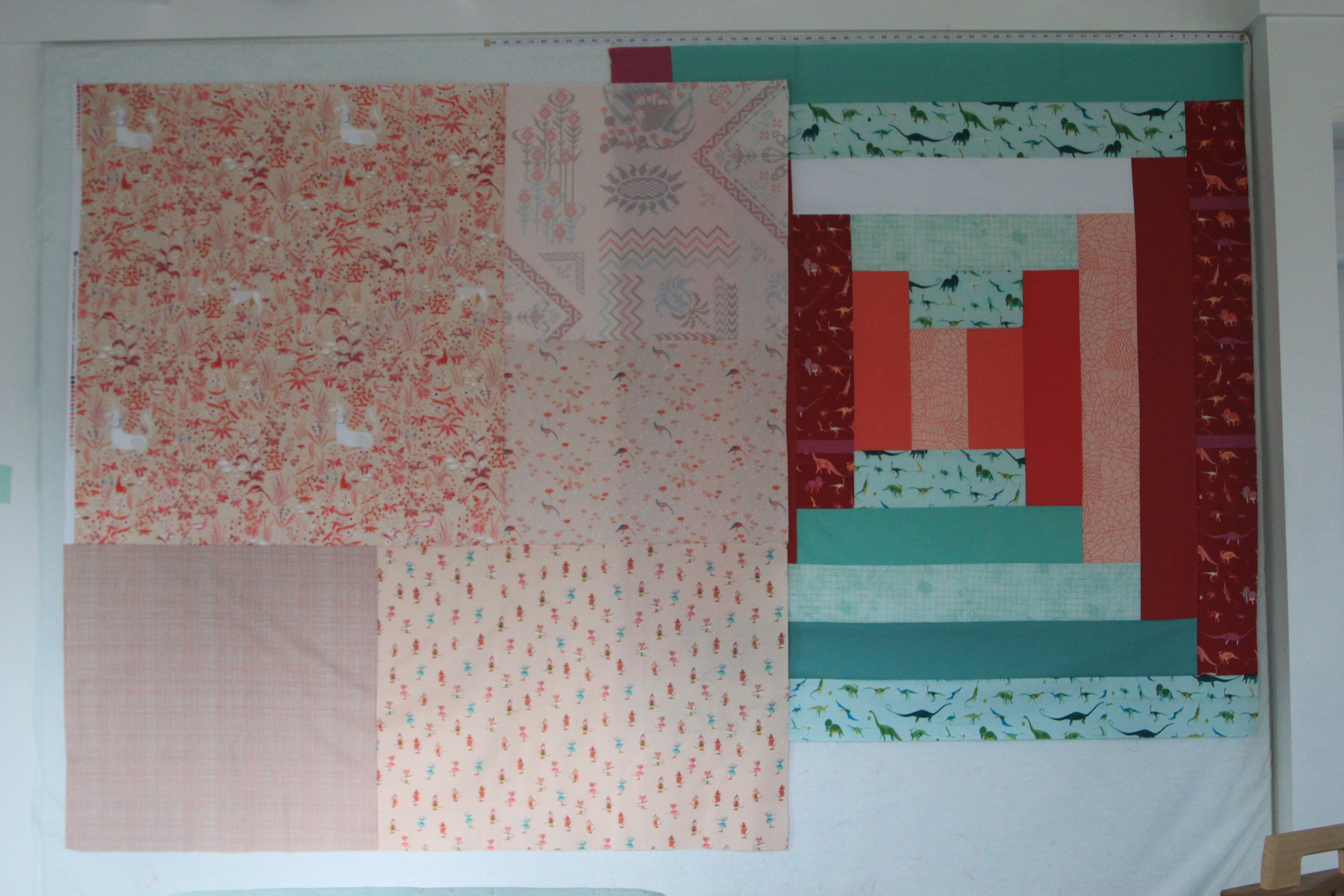 photo of ray quilt with peach backing
