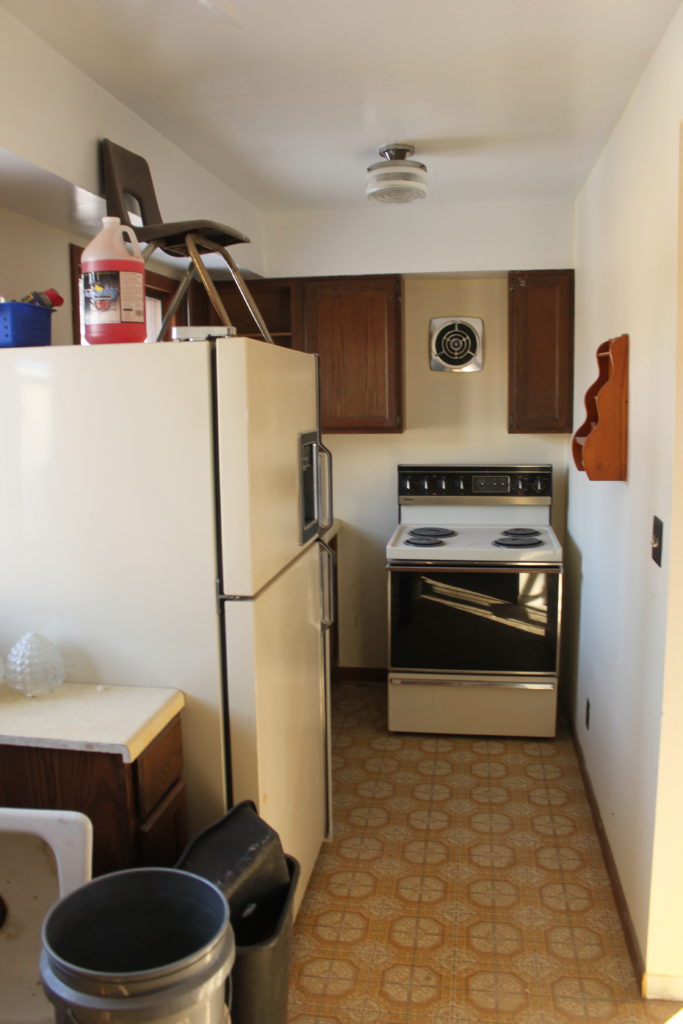 photo of a galley kitchen